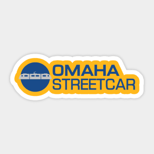 Omaha Streetcar Blue/Gray Logo Sticker